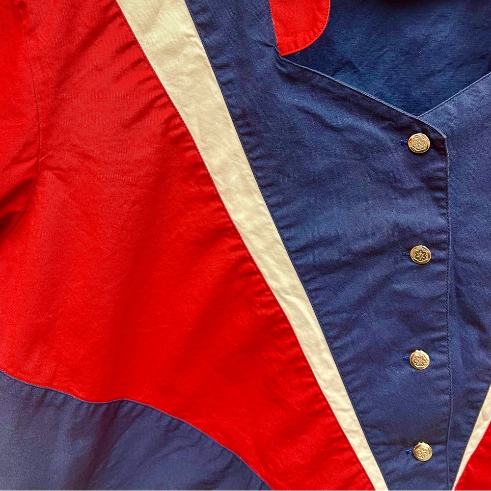🌟HOST PICK!🌟 80s Vintage 💫 Cumberland Outfitters Western Rodeo-Inspired Blouse - Picture 3 of 5